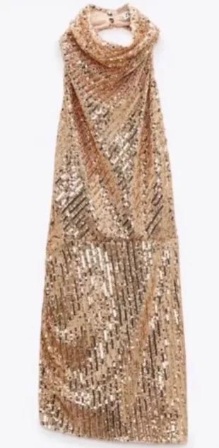 Short Sequin Dress Halter