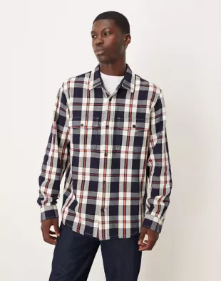 Heavy twill Check Overshirt
