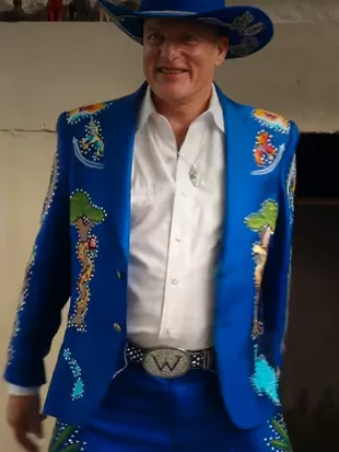 Brothers 2026 Woody Harrelson Blue Cowboy Suit