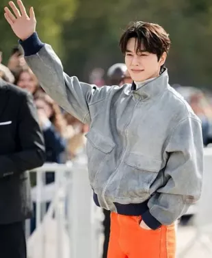 PFW Song Kang Leather Jacket