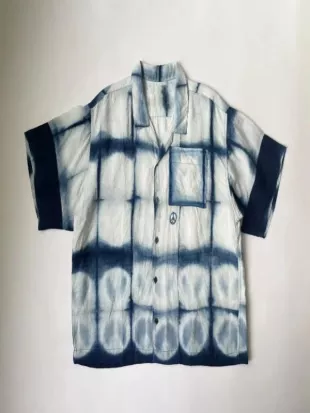 Brothers 2026 Woody Harrelson Blue/White Tie-Dye Shirt
