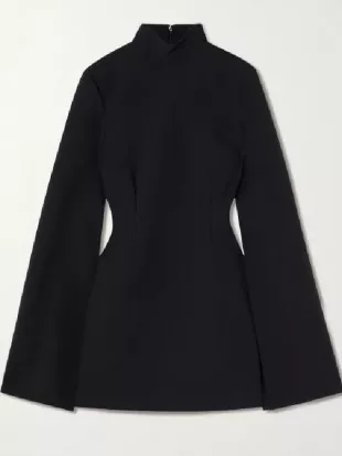 American Horror Story 2026 Emma Roberts Black Dress