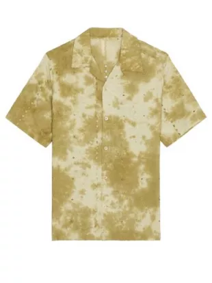 Woody Harrelson Brothers 2026 Green Printed Shirt