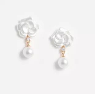 Pearl Flower Earrings