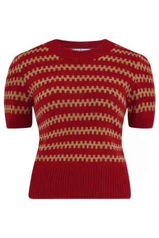 "Vera" Short Sleeve Pullover Jumper