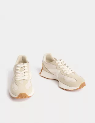 Leather Side Detail Trainers
