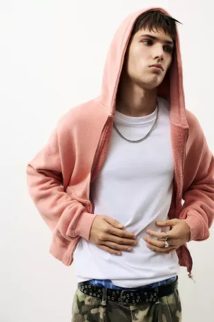 Hoodie with Zip Fastening