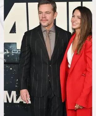 Matt Damon Animals Premiere Black Suit