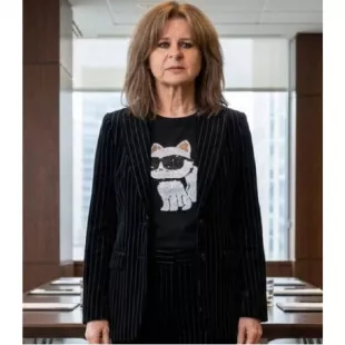 Ted Lasso S04 Tracey Ullman Cat Printed Top