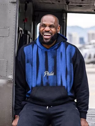 LeBron James Philadelphia 76ers Practice Hoodie