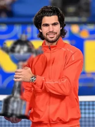 Japan Open 2026 Carlos Alcaraz Orange Jacket