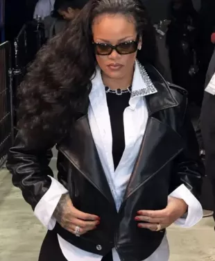 PFW Rihanna Leather Jacket
