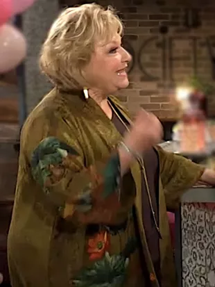 The Young And The Restless 2026 Beth Maitland Floral Silk Kimono