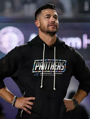 Dave Canales Carolina Panthers 2026 Crucial Catch Black Hoodie