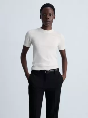 Basic Short Sleeve Sweater