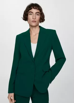 Straight-Fit Suit Jacket