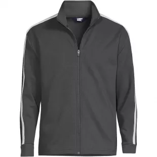 Long Sleeve Knit Twill Track Full Zip