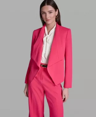 Open-Front Collared Jacket