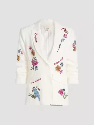 Celeste Vine Scrunched Cheyenne Blazer
