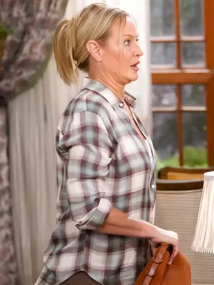 The Young And The Restless 2026 Sharon Case Plaid Shirt