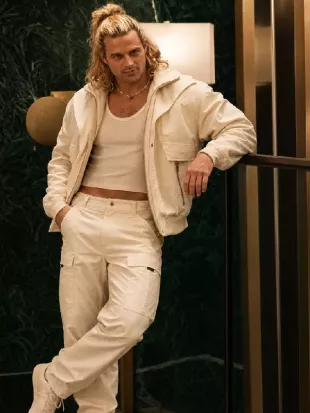 Street Fighter 2026 Noah Centineo White Jacket