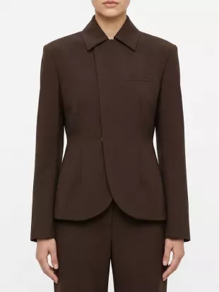 The Real Housewives of OC S20 Tamra Judge Brown Wrap Front Blazer