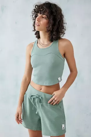 Khaki Terry Tank Top