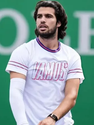Rolex Shanghai Masters Carlos Alcaraz White T-Shirt