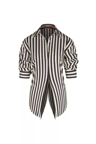 Loch Poplin Tie Back Button Up Shirt