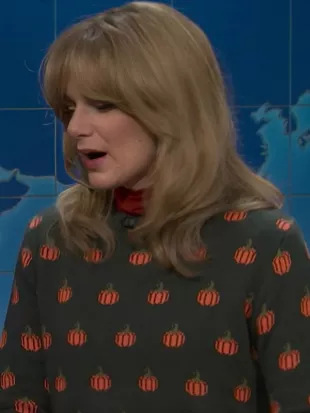 Saturday Night Live S52 Ashley Padilla Pumpkin Sweater