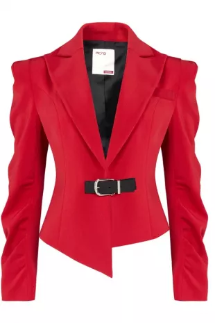 Wool Blend Your Itch Fitted Blazer Jacket