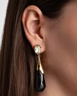 Bonbon Crystal Small Teardrop Earrings