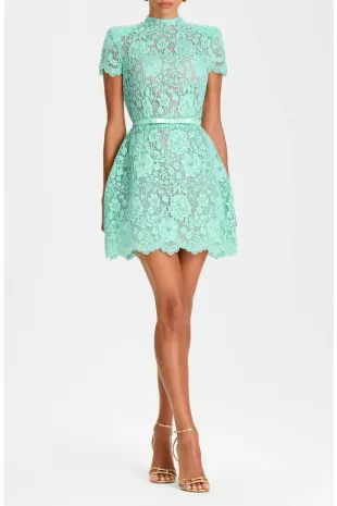 Milly Mint Lace Minidress