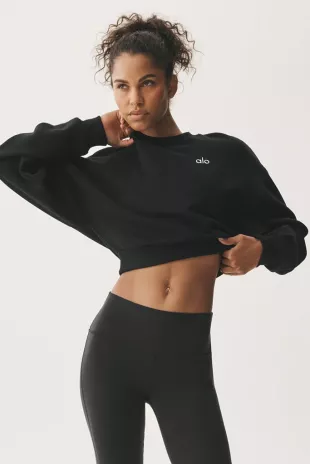 Cropped Accolade Crewneck