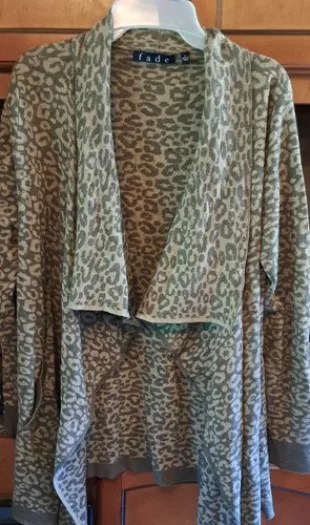 BKE Buckle Open Front Sweater Tan