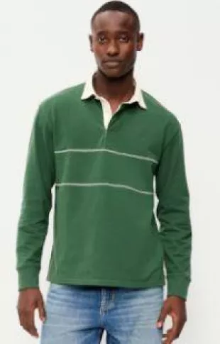 Color-Block Rugby Polo