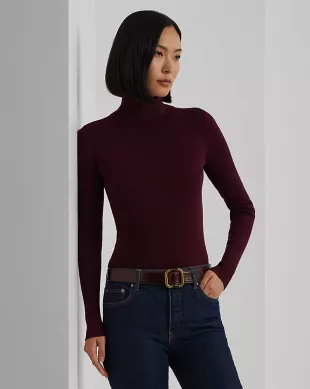 Ribbed Turtleneck Sweater
