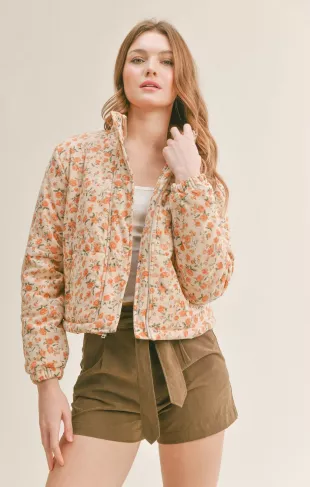 Marigold Fields Corduroy Puffer Jacket