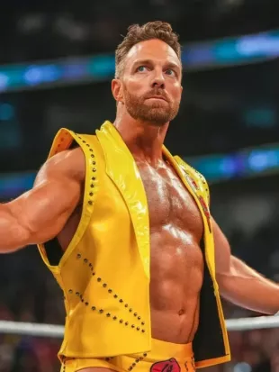 LA Knight WWE Money In The Bank 2026 Yellow Vest