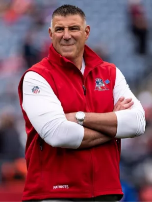 Mike Vrabel New England Patriots 2026 Red Vest