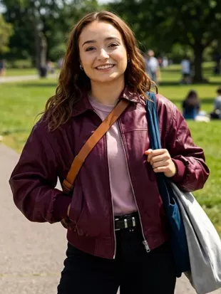 Below 2026 Ruby Stokes Maroon Jacket