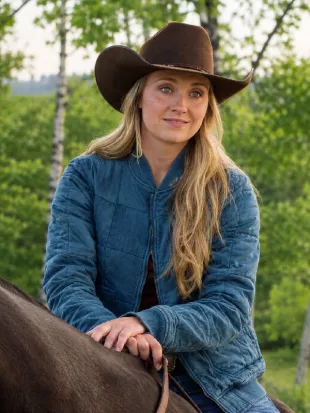 Heartland S20 Amy Fleming Blue Quilted Jacket