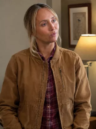Heartland S20 Amy Fleming Brown Bomber Jacket
