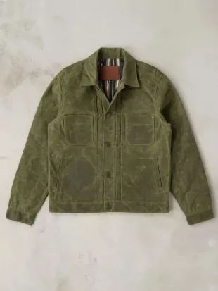 Marshals S02 Luke Grimes Suede Leather Waxed Jacket