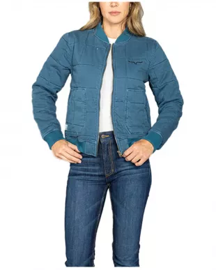 Kimes Ranch Bronc Bomber Quilted Jacket