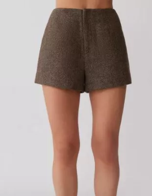 Romy Suiting Short in Herringbone