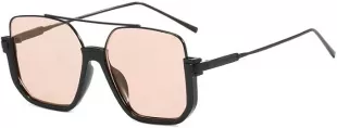 Retro Oversized Square Aviator Sunglasses