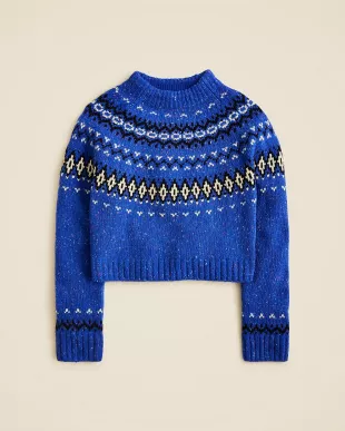 Fair Isle ide-mockneck Sweater