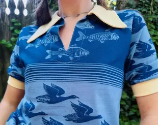 Printed Cotton Pullover