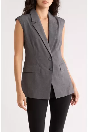 Sleeveless Blazer Vest